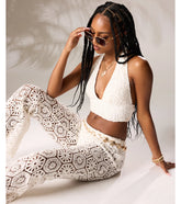 Get The Look Crochet High-Rise Pants