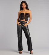 Cool Intentions Faux Leather Pants