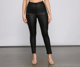 Edgy Vibes Faux Leather Pants
