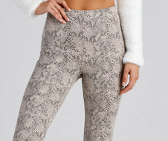 Major Sass Snake Print Skinny Pants