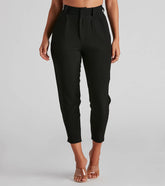 Feeling Poised Woven Trousers