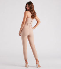 Sophiscated Chic Belted Jumpsuit