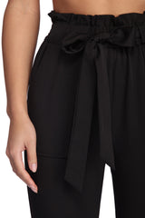 Classic Paper Bag Tie Waist Pants