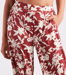 Major Muse Floral Satin Pants
