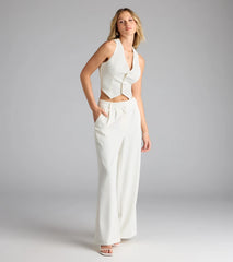 Power Moves High-Rise Trouser Pants