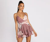 Floral Chiffon Skater Romper