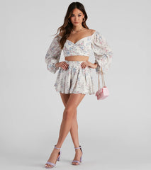 Secret Garden Chiffon Flowy Shorts