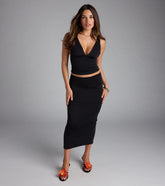 Serenade Me Bodycon Midi Skirt