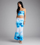 Bold Muse Floral Print Maxi Skirt