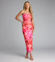 She Came to Slay Floral Maxi Skirt