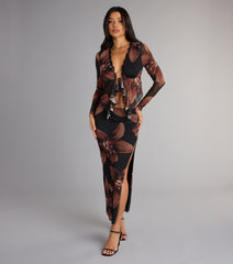 Sweet Escape Floral Slit Maxi Skirt