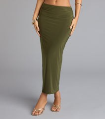 Bold Simplicity Bodycon Maxi Skirt