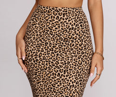 Lush Pencil Midi Skirt