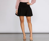 Basic Crepe Skater Skirt