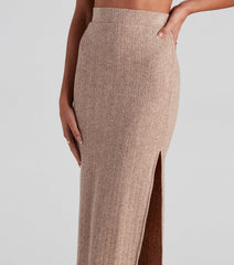 Cozy Day Cable Knit Skirt