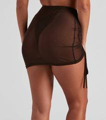 Perfect Poolside Look Mesh Skirt