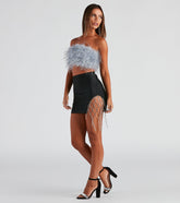 Glam Catch Rhinestone Mini Skirt