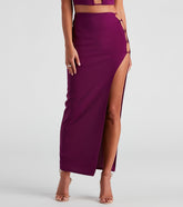 Teach Me Tonight Crepe Maxi Skirt