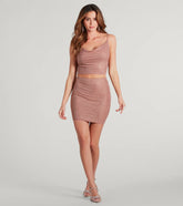 Holiday Hottie Glitter Bodycon Mini Skirt