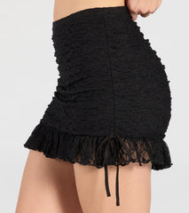 Perfect Match High-Rise Lace Mini Skirt