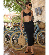 In My Feels High-Rise Midi Skirt