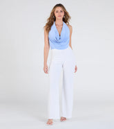 On The Go High-Rise Crepe Trouser Pants