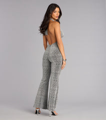 Afterglow Sparkle Halter Jumpsuit
