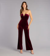 Enchanted Hour Velvet Plunge Jumpsuit