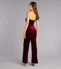 Enchanted Hour Velvet Plunge Jumpsuit