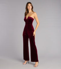 Enchanted Hour Velvet Plunge Jumpsuit
