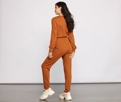 Casually Chic Surplice Jumpsuit