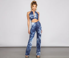 Retro Babe Tie-Dye Jumpsuit