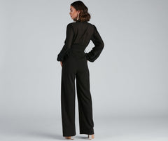 Stand Out Corset Chiffon Jumpsuit