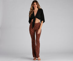 Chevron Chills Flare Pants