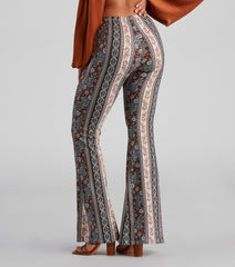 Bohemian Romance Floral Flared Pants
