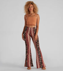 Boho Moment Floral Flare Pants