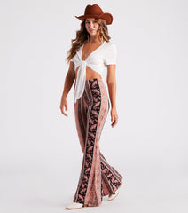Desert Haze Paisley Flare Pants