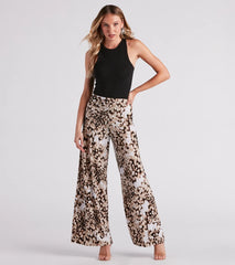 Cause Commotion Printed Wide Leg Pants