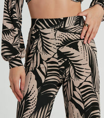 Tropical Day Dream High-Rise Wide Leg Pants