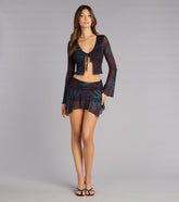 Roam Free Zebra Print Mini Skort