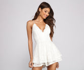 Beauty In Lace Skater Romper