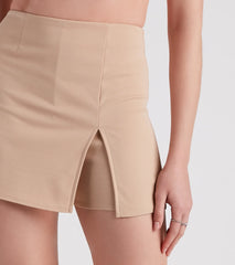 Simply Chic Side Slit Skort