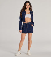 Covetable Cutie High-Rise Denim Mini Skirt
