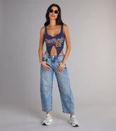 Chill Vibes Mid-Rise Barrel Jeans