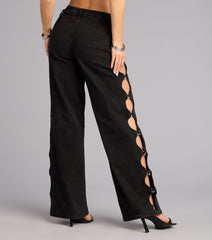 Main Character Mid-Rise Cutout Jeans