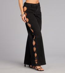 Main Character Mid-Rise Cutout Jeans