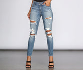 Josie Mid Rise Skinny Jeans