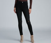 New In Town Mid-Rise Distressed Crop Skinny Jeans