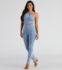Time For The Weekend Denim Catsuit