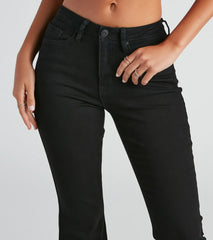 Love This Mid-Rise Flare Denim Jeans